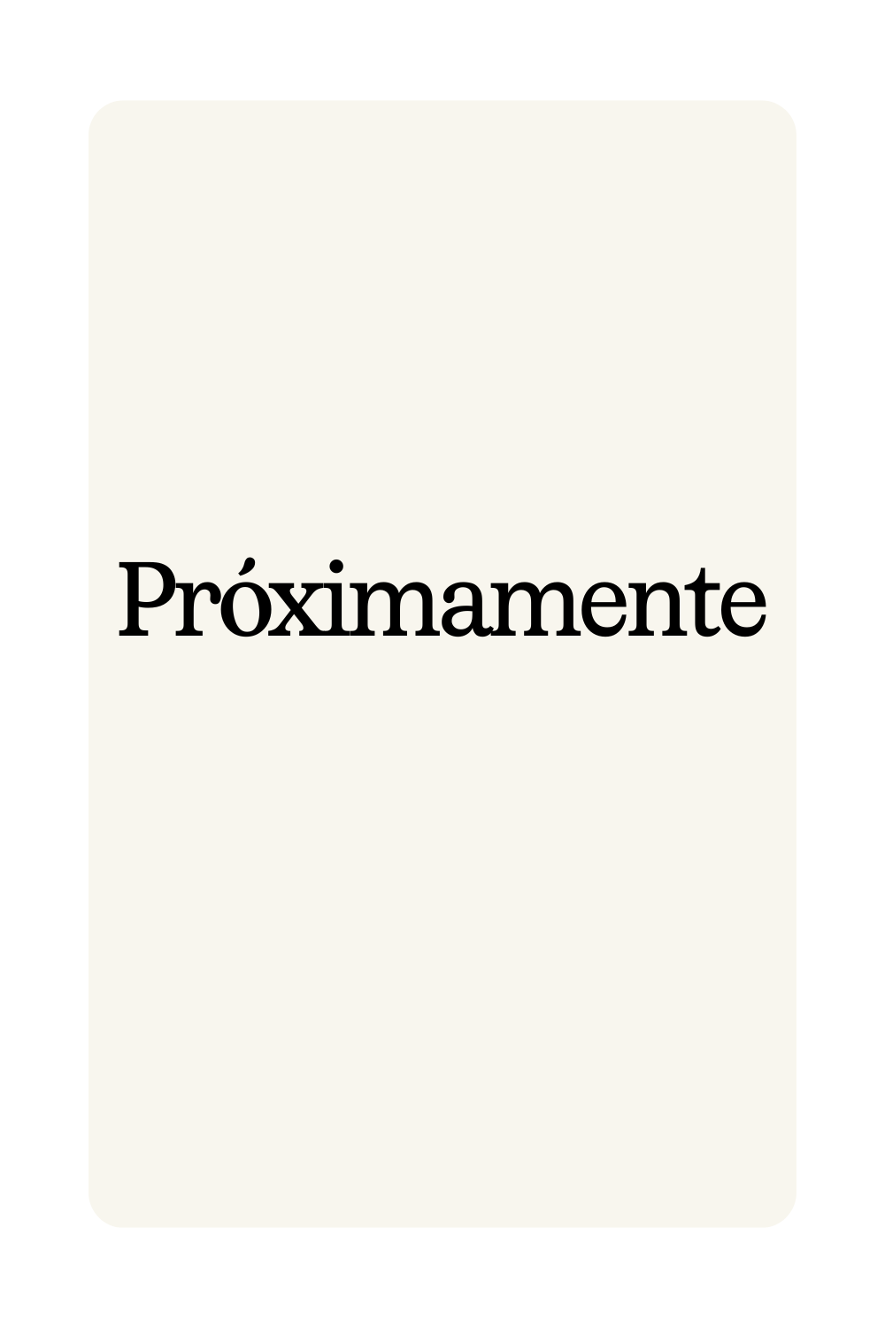 Próximamente